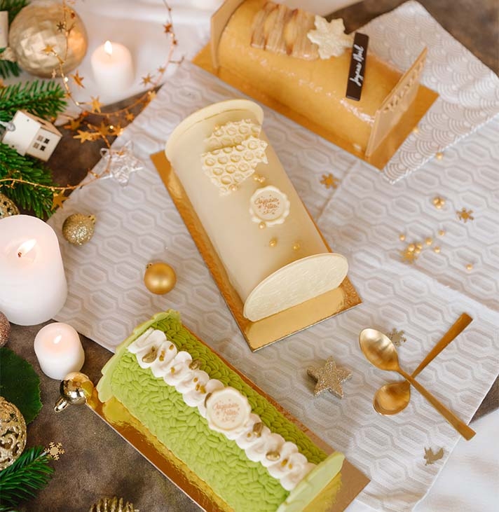 3 bûches merveilleux noël