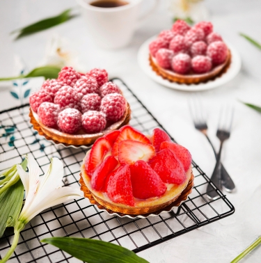 Tartelette Fraise et tartelette Framboise